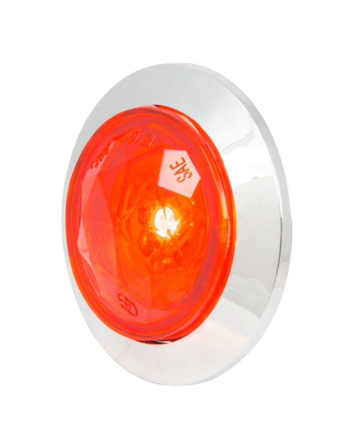 1-1/4" RED/RED DIAMOND 1LED DUAL FUNC. LIGHT W/CR. BEZEL 1-1/4" RED/RED DIAMOND 1LED DUAL FUNC. LIGHT W/CR. BEZEL