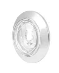 1-1/4" WHITE/CLR DIAMOND 1LED DUAL FUNC. LIGHT W/CR. BEZEL 1-1/4" WHITE/CLR DIAMOND 1LED DUAL FUNC. LIGHT W/CR. BEZEL