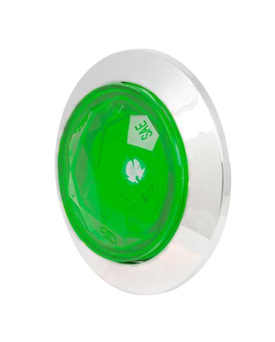 1-1/4" GREEN/GRN DIAMOND 1LED DUAL FUNC. LIGHT W/CR. BEZEL 1-1/4" GREEN/GRN DIAMOND 1LED DUAL FUNC. LIGHT W/CR. BEZEL