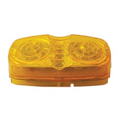 UP38314-14 LED Reflector Rectangular Light (Clearance/Marker) - Amber LED/Amber Lens