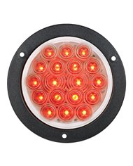 GG75893 - 4" FLEET RED/CLEAR 18 LED BLACK FLANGE LIGHT, 3 WIRES GG75893 - 4" FLEET RED/CLEAR 18 LED BLACK FLANGE LIGHT, 3 WIRES