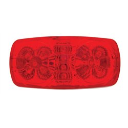 UP38315-14 LED Reflector Rectangular Light (Clearance/Marker) - Red LED/Red Lens