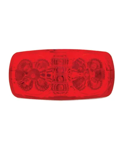 UP38315-14 LED Reflector Rectangular Light (Clearance/Marker) - Red LED/Red Lens