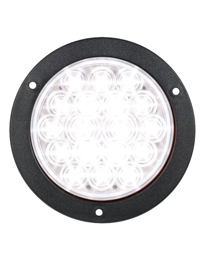 GG75914 - 4" FLEET WHITE/CLEAR 18 LED W/ BLACK FLANGE MOUNT LIGHT GG75914 - 4" FLEET WHITE/CLEAR 18 LED W/ BLACK FLANGE MOUNT LIGHT