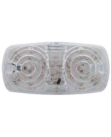 UP38325-16 LED 4" X 2" Rectangular Light (Clearance/Marker)- Amber LED/Clear Lens