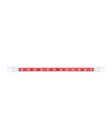 GG75965 - 10-1/8" ULTRA THIN RED/CLEAR 12 LED MARKER LIGHT BAR GG75965 - 10-1/8" ULTRA THIN RED/CLEAR 12 LED MARKER LIGHT BAR