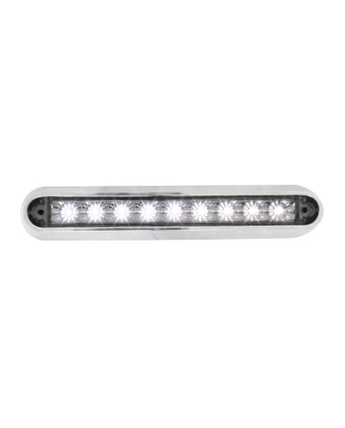 GG76094 - 6.5" WHITE 9 LED LIGHT BAR W/ CR. PLASTIC BASE MOUNT GG76094 - 6.5" WHITE 9 LED LIGHT BAR W/ CR. PLASTIC BASE MOUNT