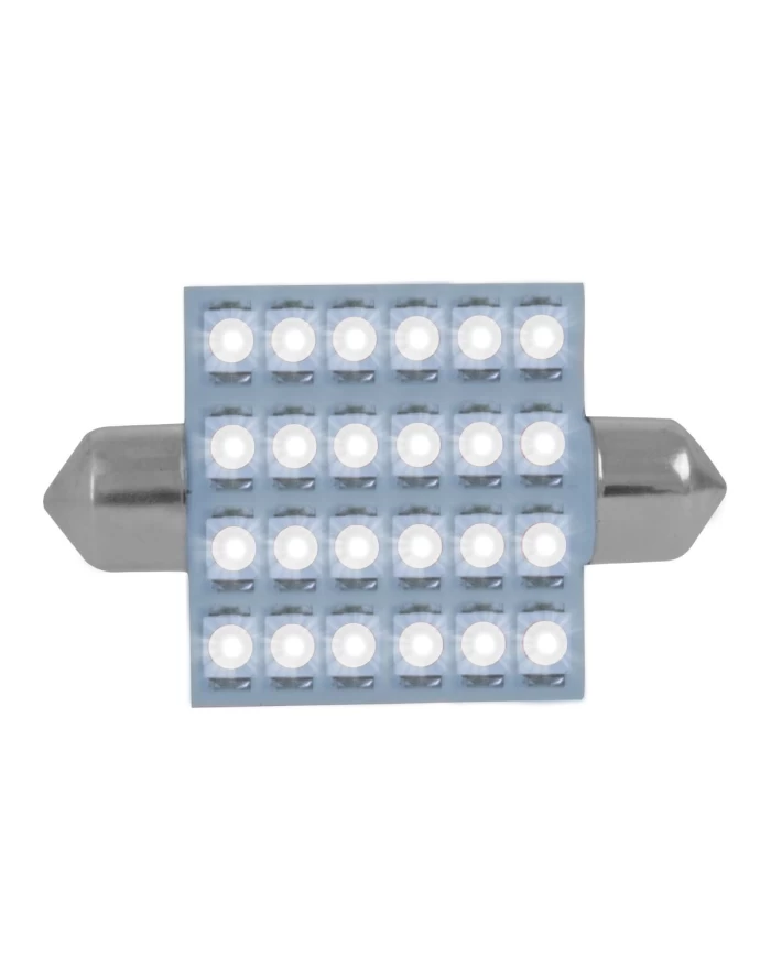 GG76114 - 211-2 WHITE 24-LED FESTOON DOME LIGHT BULBS, 12V