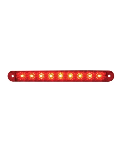 GG76142 - 6-1/2" FLUSH MOUNT RED/RED 9 LED LIGHT BAR, 3 WIRES GG76142 - 6-1/2" FLUSH MOUNT RED/RED 9 LED LIGHT BAR, 3 WIRES