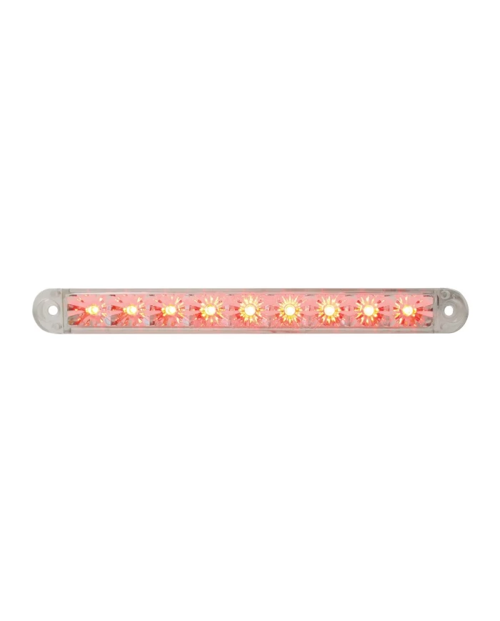 GG76143 - 6-1/2" FLUSH MOUNT RED/CLEAR 9 LED LIGHT BAR, 3 WIRES GG76143 - 6-1/2" FLUSH MOUNT RED/CLEAR 9 LED LIGHT BAR, 3 WIRES