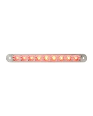 GG76143 - 6-1/2" FLUSH MOUNT RED/CLEAR 9 LED LIGHT BAR, 3 WIRES GG76143 - 6-1/2" FLUSH MOUNT RED/CLEAR 9 LED LIGHT BAR, 3 WIRES