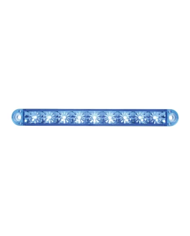 GG76145 - 6-1/2" FLUSH MOUNT BLUE 9 LED LIGHT BAR, 3 WIRES GG76145 - 6-1/2" FLUSH MOUNT BLUE 9 LED LIGHT BAR, 3 WIRES