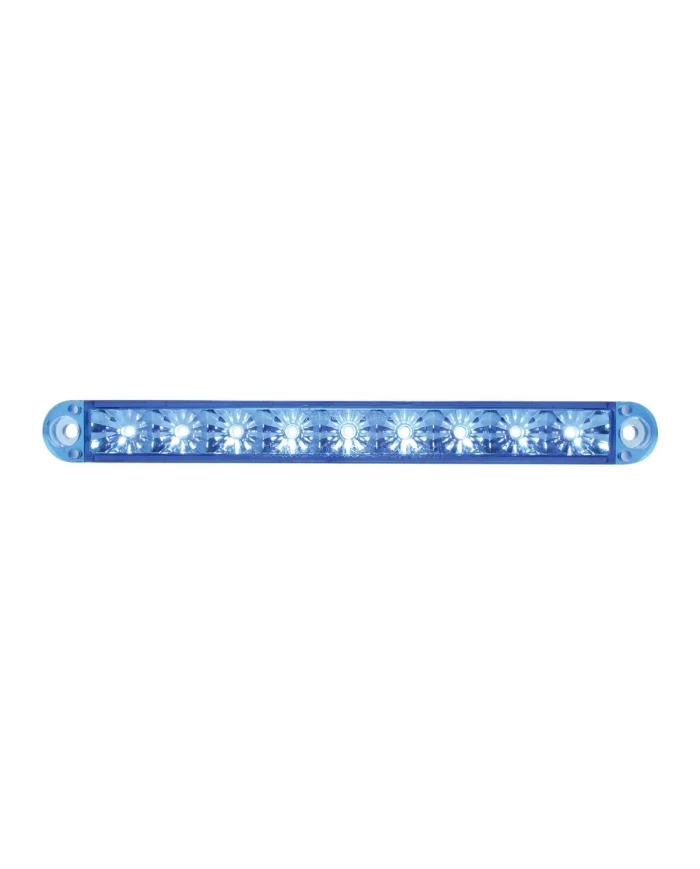 GG76145 - 6-1/2" FLUSH MOUNT BLUE 9 LED LIGHT BAR, 3 WIRES