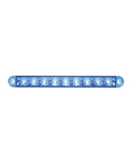 GG76145 - 6-1/2" FLUSH MOUNT BLUE 9 LED LIGHT BAR, 3 WIRES