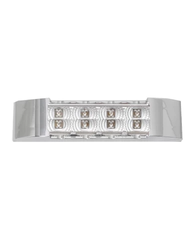 GG76171 - 6" RECT. SPYDER AMBER/CLEAR LED LIGHT W/CR. PLASTIC BEZEL GG76171 - 6" RECT. SPYDER AMBER/CLEAR LED LIGHT W/CR. PLASTIC BEZEL