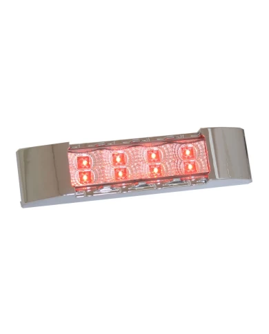 GG76173 - 6" RECT. SPYDER RED/CLEAR LED LIGHT W/CR. PLASTIC BEZEL GG76173 - 6" RECT. SPYDER RED/CLEAR LED LIGHT W/CR. PLASTIC BEZEL