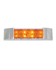 GG76180 - 6" RECT AMBER/AMBER LED MARKER LIGHT W/CR. PLASTIC BEZEL GG76180 - 6" RECT AMBER/AMBER LED MARKER LIGHT W/CR. PLASTIC BEZEL