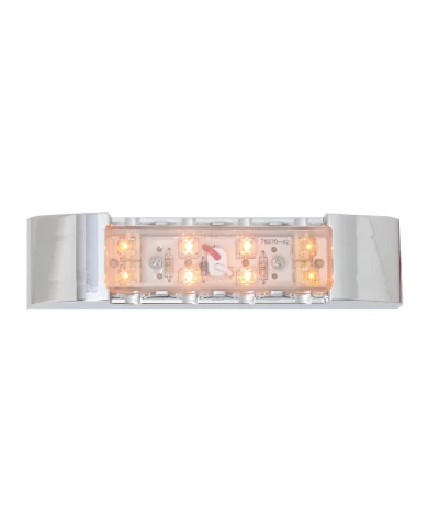 GG76181 - 6" RECT. AMBER/CLR LED MARKER LIGHT W/CR. PLASTIC BEZEL GG76181 - 6" RECT. AMBER/CLR LED MARKER LIGHT W/CR. PLASTIC BEZEL