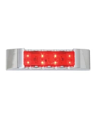 GG76182 - 6" RECT. RED/RED LED MARKER LIGHT W/CR. PLASTIC BEZEL GG76182 - 6" RECT. RED/RED LED MARKER LIGHT W/CR. PLASTIC BEZEL