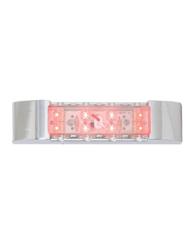 GG76183 - 6" RECT. RED/CLEAR LED MARKER LIGHT W/CR. PLASTIC BEZEL GG76183 - 6" RECT. RED/CLEAR LED MARKER LIGHT W/CR. PLASTIC BEZEL