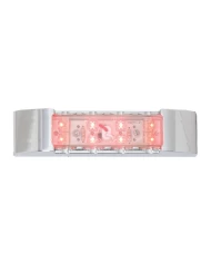 GG76183 - 6" RECT. RED/CLEAR LED MARKER LIGHT W/CR. PLASTIC BEZEL GG76183 - 6" RECT. RED/CLEAR LED MARKER LIGHT W/CR. PLASTIC BEZEL
