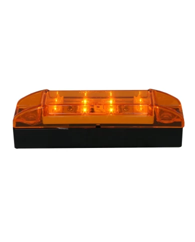 GG76200 - 6" RECT. AMBER/AMBER LED MARKER LIGHT W/BLACK RISER GG76200 - 6" RECT. AMBER/AMBER LED MARKER LIGHT W/BLACK RISER