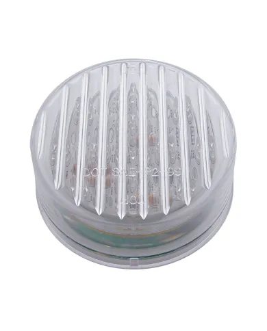 UP38364-13 LED 2.5" Round Light (Clearance/Marker) - Amber LED/Clear Lens
