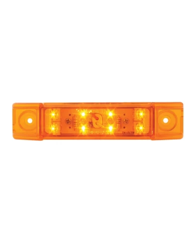 GG76260 - 6"L RECT. AMBER/AMBER 8 LED MARKER/CLEARANCE LIGHT GG76260 - 6"L RECT. AMBER/AMBER 8 LED MARKER/CLEARANCE LIGHT