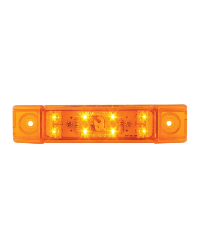 GG76260 - 6"L RECT. AMBER/AMBER 8 LED MARKER/CLEARANCE LIGHT GG76260 - 6"L RECT. AMBER/AMBER 8 LED MARKER/CLEARANCE LIGHT