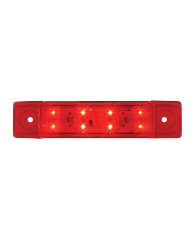 GG76262 - 6"L RECT. RED/RED 8 LED MARKER/CLEARANCE LIGHT GG76262 - 6"L RECT. RED/RED 8 LED MARKER/CLEARANCE LIGHT