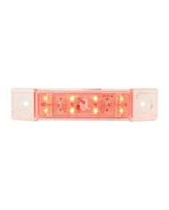 GG76263 - 6"L RECT. RED/CLEAR 8 LED MARKER/CLEARANCE LIGHT GG76263 - 6"L RECT. RED/CLEAR 8 LED MARKER/CLEARANCE LIGHT
