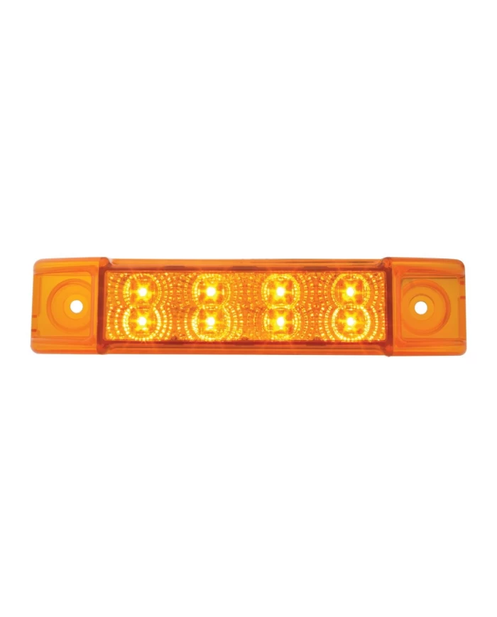 GG76270 - 6"L RECT. SPYDER AMBER/AMBER 8-LED MARKER/CLEARANCE LIGHT GG76270 - 6"L RECT. SPYDER AMBER/AMBER 8-LED MARKER/CLEARANCE LIGHT