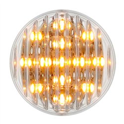 UP38364-13 LED 2.5" Round Light (Clearance/Marker) - Amber LED/Clear Lens