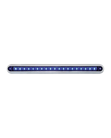 GG76292 - 12" BLUE/BLUE 19 LED LIGHT BAR W/ CR. PLASTIC BASE MOUNT GG76292 - 12" BLUE/BLUE 19 LED LIGHT BAR W/ CR. PLASTIC BASE MOUNT