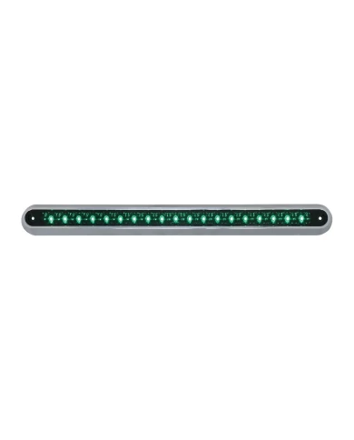 GG76293 - 12" GREEN/GREEN 19 LED LIGHT BAR W/ CR. PLASTIC BASE MOUNT GG76293 - 12" GREEN/GREEN 19 LED LIGHT BAR W/ CR. PLASTIC BASE MOUNT