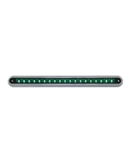 GG76293 - 12" GREEN/GREEN 19 LED LIGHT BAR W/ CR. PLASTIC BASE MOUNT GG76293 - 12" GREEN/GREEN 19 LED LIGHT BAR W/ CR. PLASTIC BASE MOUNT