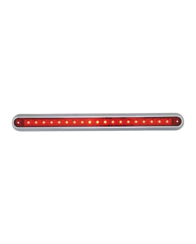 GG76295 - 12" RED/RED 19 LED LIGHT BAR W/ CR. PLASTIC BASE MOUNT GG76295 - 12" RED/RED 19 LED LIGHT BAR W/ CR. PLASTIC BASE MOUNT