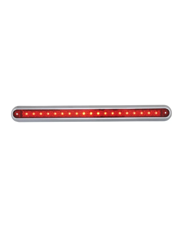 GG76295 - 12" RED/RED 19 LED LIGHT BAR W/ CR. PLASTIC BASE MOUNT GG76295 - 12" RED/RED 19 LED LIGHT BAR W/ CR. PLASTIC BASE MOUNT