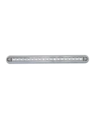 GG76297 - 12" WHITE/CLEAR 19 LED LIGHT BAR W/ CR. PLASTIC BASE MOUNT GG76297 - 12" WHITE/CLEAR 19 LED LIGHT BAR W/ CR. PLASTIC BASE MOUNT