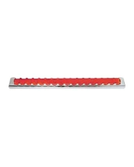 GG76302 - 20"L SPYDER RED/RED 17-LED LIGHT BAR W/CR. PL BEZEL 1 ROW