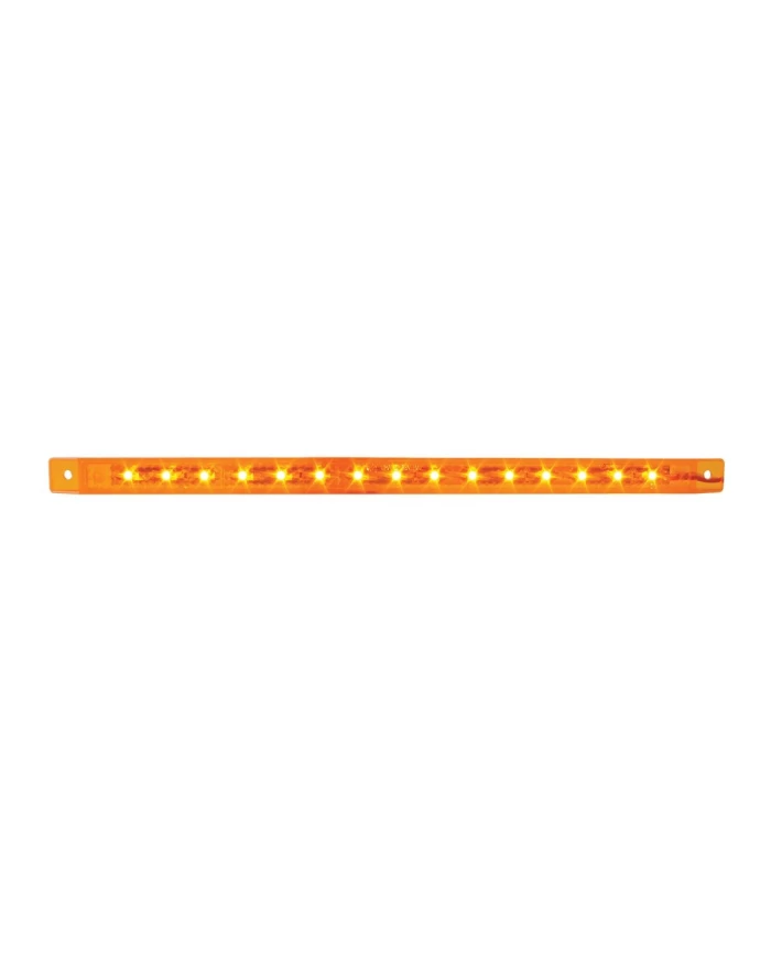 GG76310 - 12" ULTRA THIN AMBER 15-LED MARKER LIGHT BAR, AMBER LENS GG76310 - 12" ULTRA THIN AMBER 15-LED MARKER LIGHT BAR, AMBER LENS