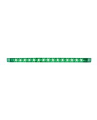 GG76313 - 12" ULTRA THIN GREEN 15-LED INTERIOR LIGHT BAR GG76313 - 12" ULTRA THIN GREEN 15-LED INTERIOR LIGHT BAR