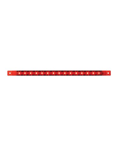 GG76315 - 12" ULTRA THIN RED 15-LED MARKER LIGHT BAR, RED LENS GG76315 - 12" ULTRA THIN RED 15-LED MARKER LIGHT BAR, RED LENS