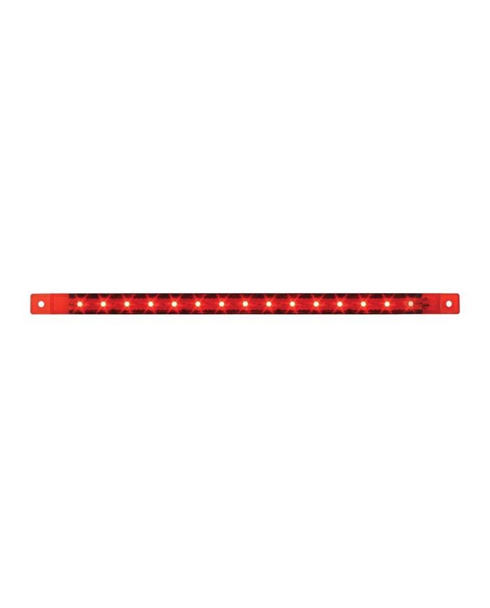 GG76315 - 12" ULTRA THIN RED 15-LED MARKER LIGHT BAR, RED LENS GG76315 - 12" ULTRA THIN RED 15-LED MARKER LIGHT BAR, RED LENS