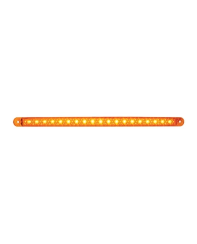 GG76380 - 12" AMBER 18 SMD LED FLUSH MOUNT LIGHT BAR, AMBER LENS, 3 WIRES GG76380 - 12" AMBER 18 SMD LED FLUSH MOUNT LIGHT BAR, AMBER LENS, 3 WIRES