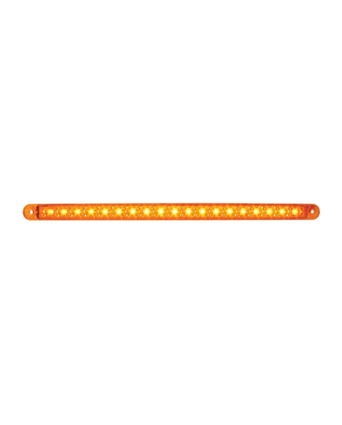 GG76380 - 12" AMBER 18 SMD LED FLUSH MOUNT LIGHT BAR, AMBER LENS, 3 WIRES GG76380 - 12" AMBER 18 SMD LED FLUSH MOUNT LIGHT BAR, AMBER LENS, 3 WIRES