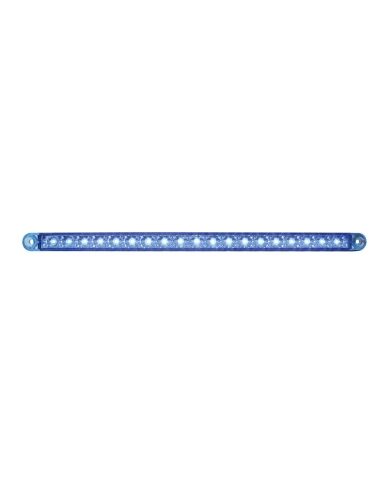 GG76382 - 12" BLUE 18 SMD LED FLUSH MOUNT LIGHT BAR, BLUE LENS, 3 WIRES GG76382 - 12" BLUE 18 SMD LED FLUSH MOUNT LIGHT BAR, BLUE LENS, 3 WIRES