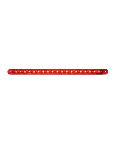 GG76385 - 12" RED 18 SMD LED FLUSH MOUNT LIGHT BAR, RED LENS, 3 WIRES GG76385 - 12" RED 18 SMD LED FLUSH MOUNT LIGHT BAR, RED LENS, 3 WIRES
