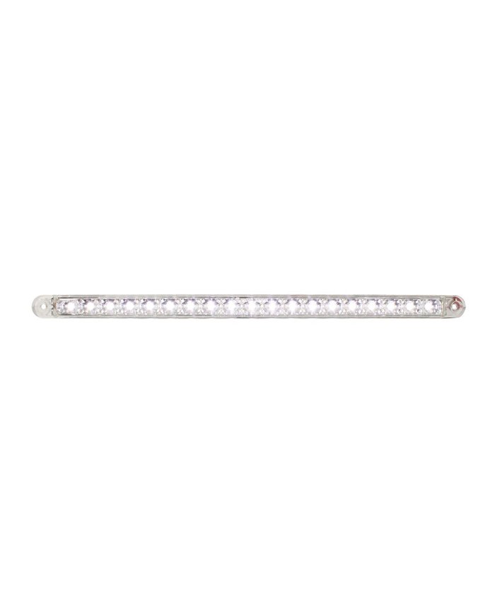 GG76387 - 12" WHITE 18 SMD LED FLUSH MOUNT LIGHT BAR, CLEAR LENS, 3 WIRES