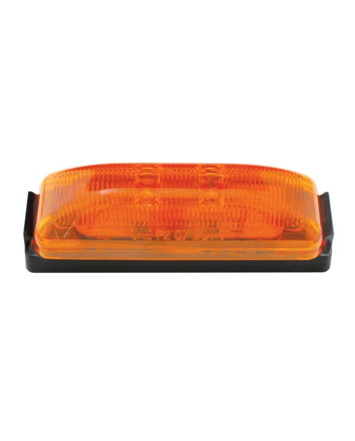 GG76405 - MEDIUM RECTANGULAR AMBER 2-LED MARKER LIGHT W/BLACK BRACKET GG76405 - MEDIUM RECTANGULAR AMBER 2-LED MARKER LIGHT W/BLACK BRACKET